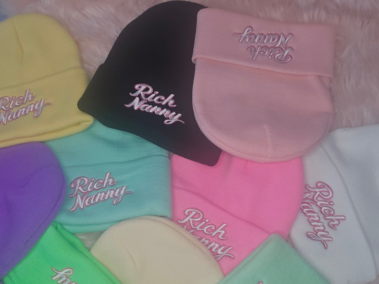 Rich Nanny Lemon Cotton Beanie