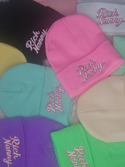 Rich Nanny Lemon Cotton Beanie