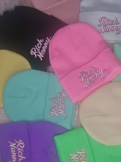 Rich Nanny Smoke Cotton Beanie