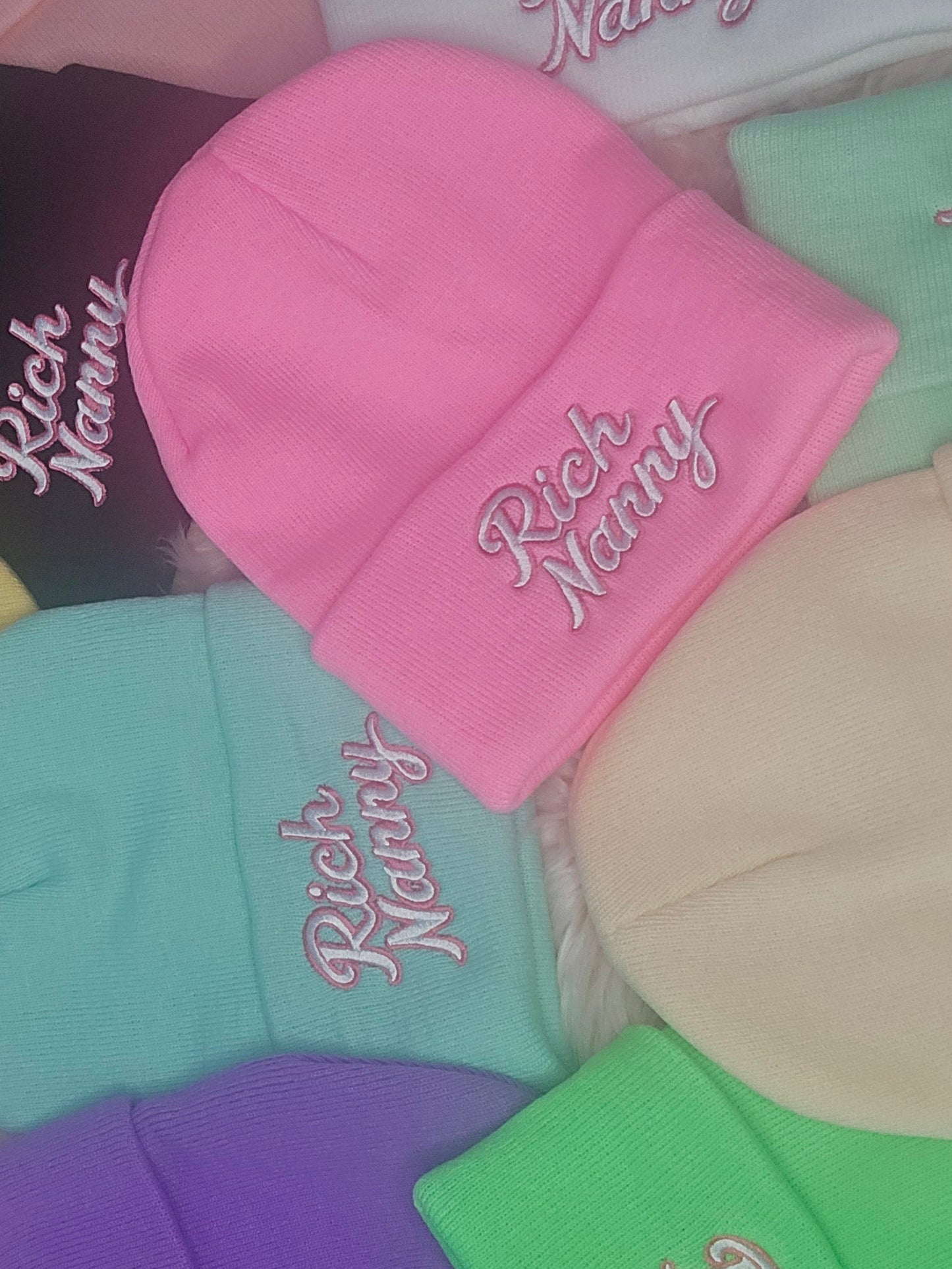 Rich Nanny Snow Cotton Beanie
