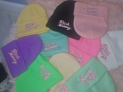 Rich Nanny Mint2 Cotton Beanie