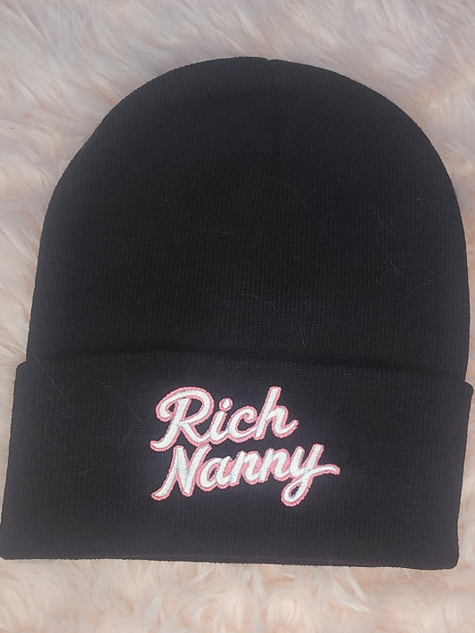 Rich Nanny Smoke Cotton Beanie