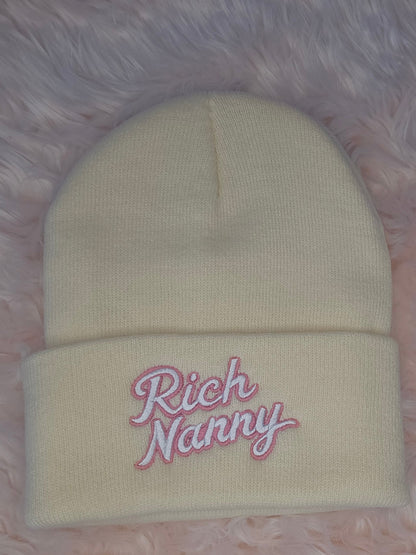 Rich Nanny Pearl Cotton Beanie